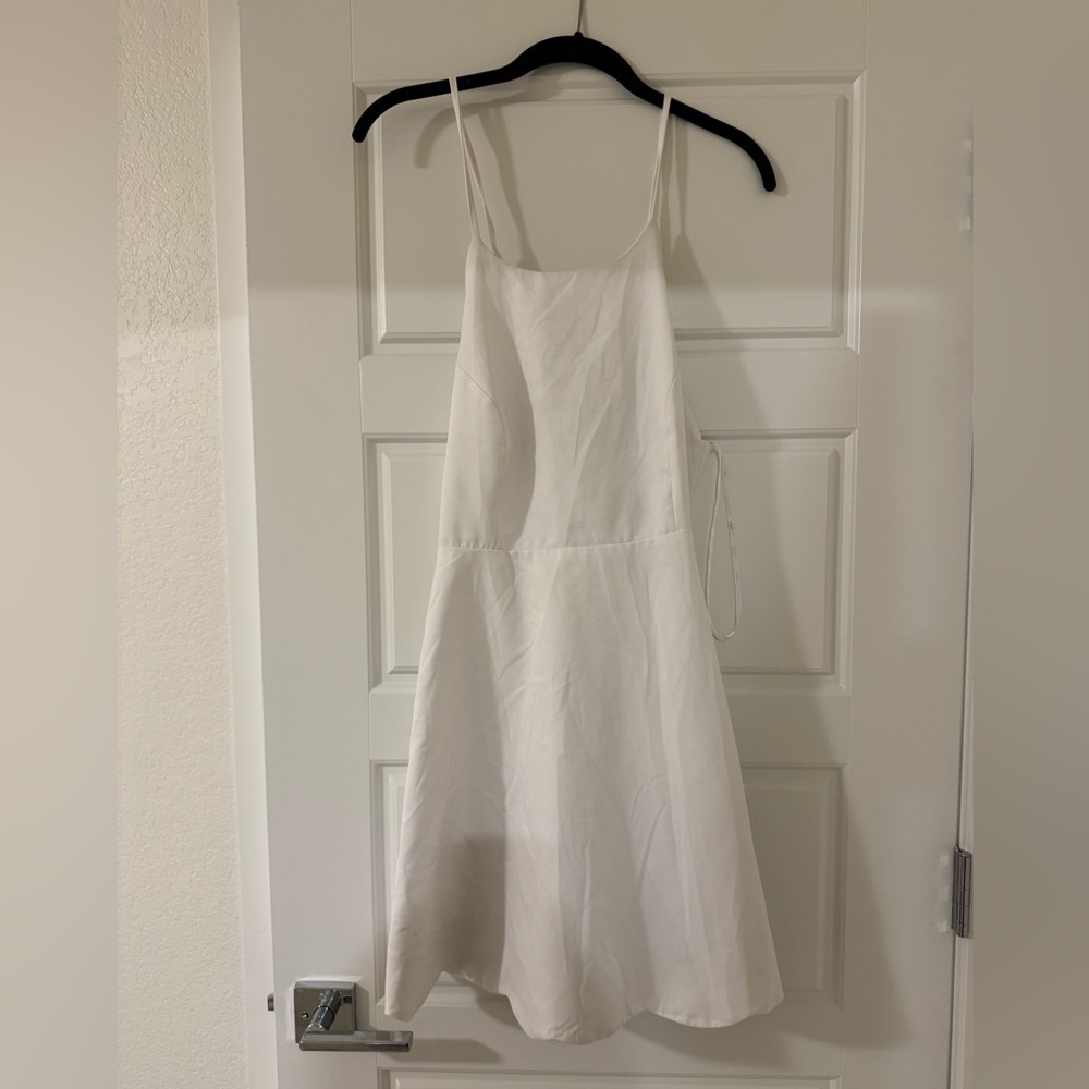 Lulu's White Sleeveless Dress